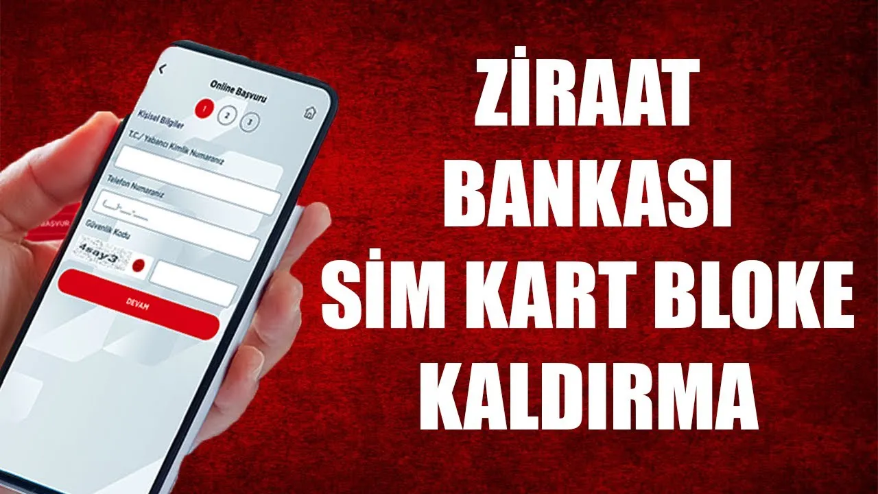 Ziraat Bankası Sim Kart Bloke Kaldırma