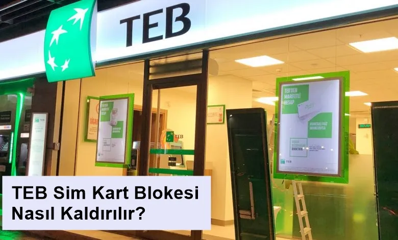 TEB Sim Kart Bloke Kaldırma